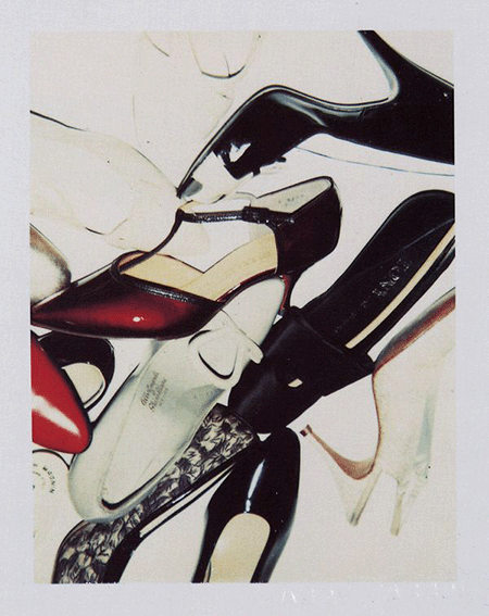 179909_FIG 2: Andy Warhol, Polaroid from the Diamond Dust Shoes Series. Artwork: © 2022 The Andy Warhol Foundation for the Visual Arts, Inc. / Licensed by DACS, London